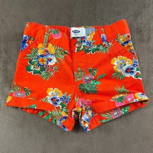 Old Navy Toddler Girls Cotton Floral Hawaiian Shorts Size 2T (SKU: 20G)